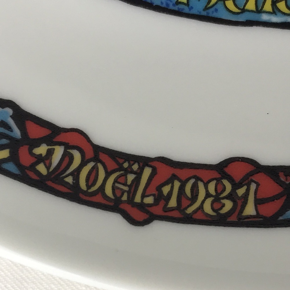 Vintage Henri D’arceau limoges porcelain 1977 Christmas plate 1st edition - Picture 7 of 15
